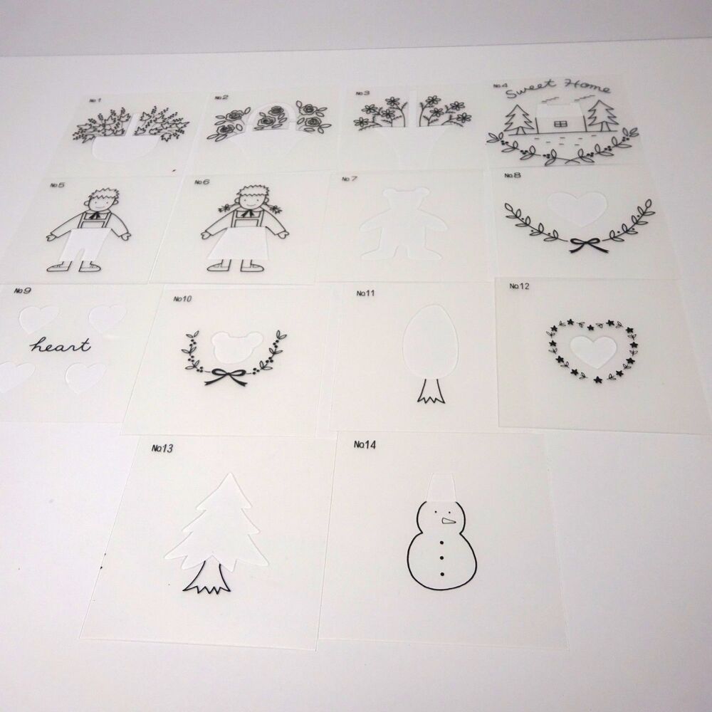 Brother Vintage Embroidery Card #9 Replacement Template Set *No Card*